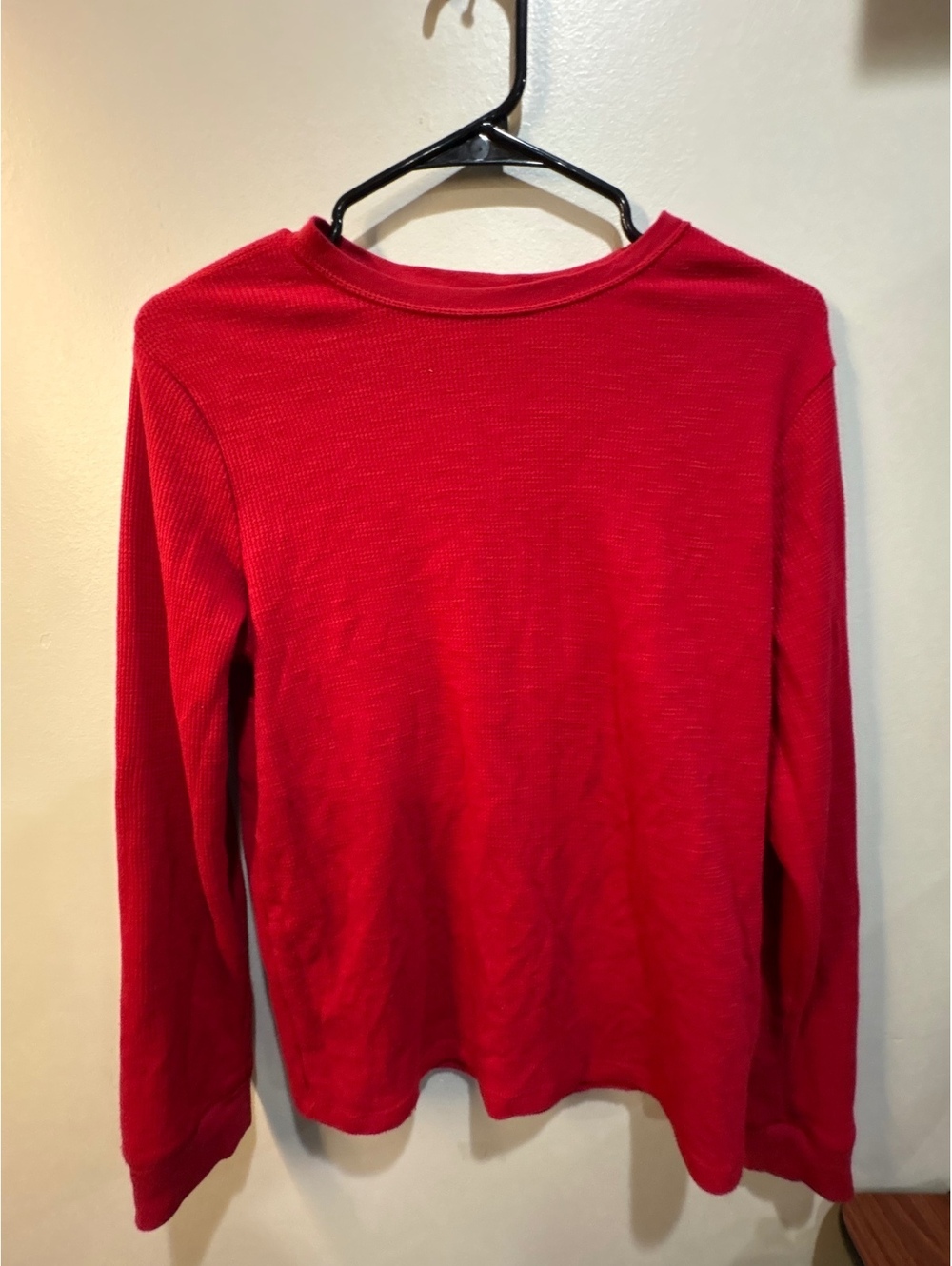 Red long sleeve top